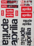Naklejka APRILIA naklejki różne warianty CZARNA