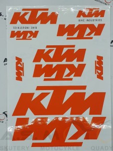 Naklejka arkusz naklejek KTM pomarańczowa 