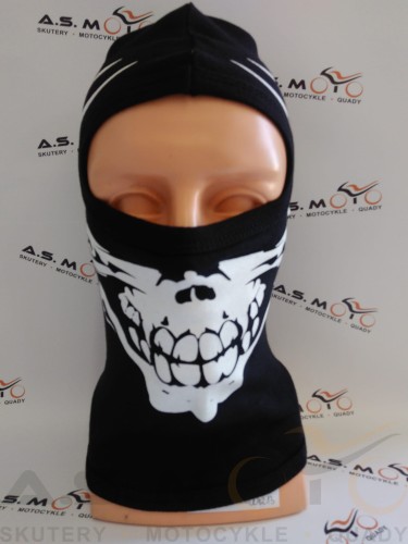 Kominiarka-czarna-czaszka-pod-kask-bawełniana