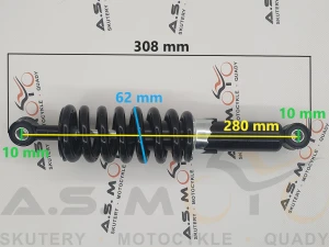 Amortyzator tył cross 125 czarny