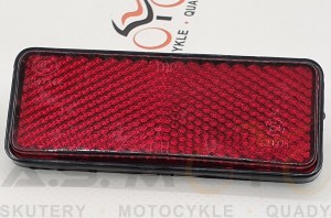 Odblask prostokąt tył czerowny SKUTER, MOTOCYKL