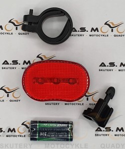 Lampka rowerowa tylna czerwona led