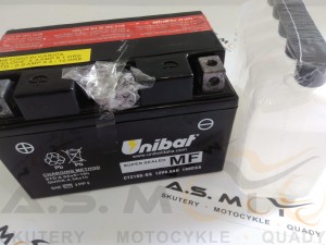 Akumulator Unibat 12V8.6AH CTZ10S-BS bezobsługowy LEWY plus + kaucja 30 zł