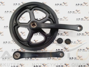 Mechanizm korbowy 1 rzędowy do roweru 46 zębów kwadrat