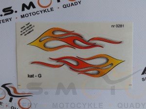 NAKLEJKA PŁOMIENIE KAT-G 