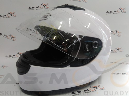 kask szczękowy awina biały na skuter