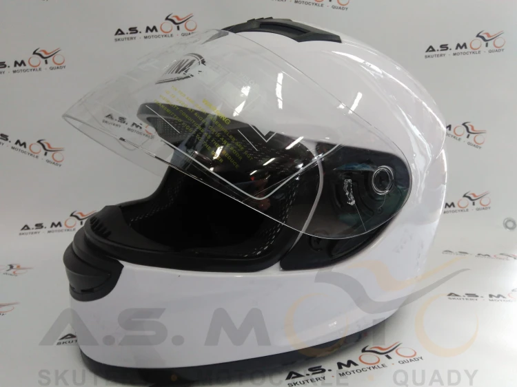kask szczękowy awina biały na skuter