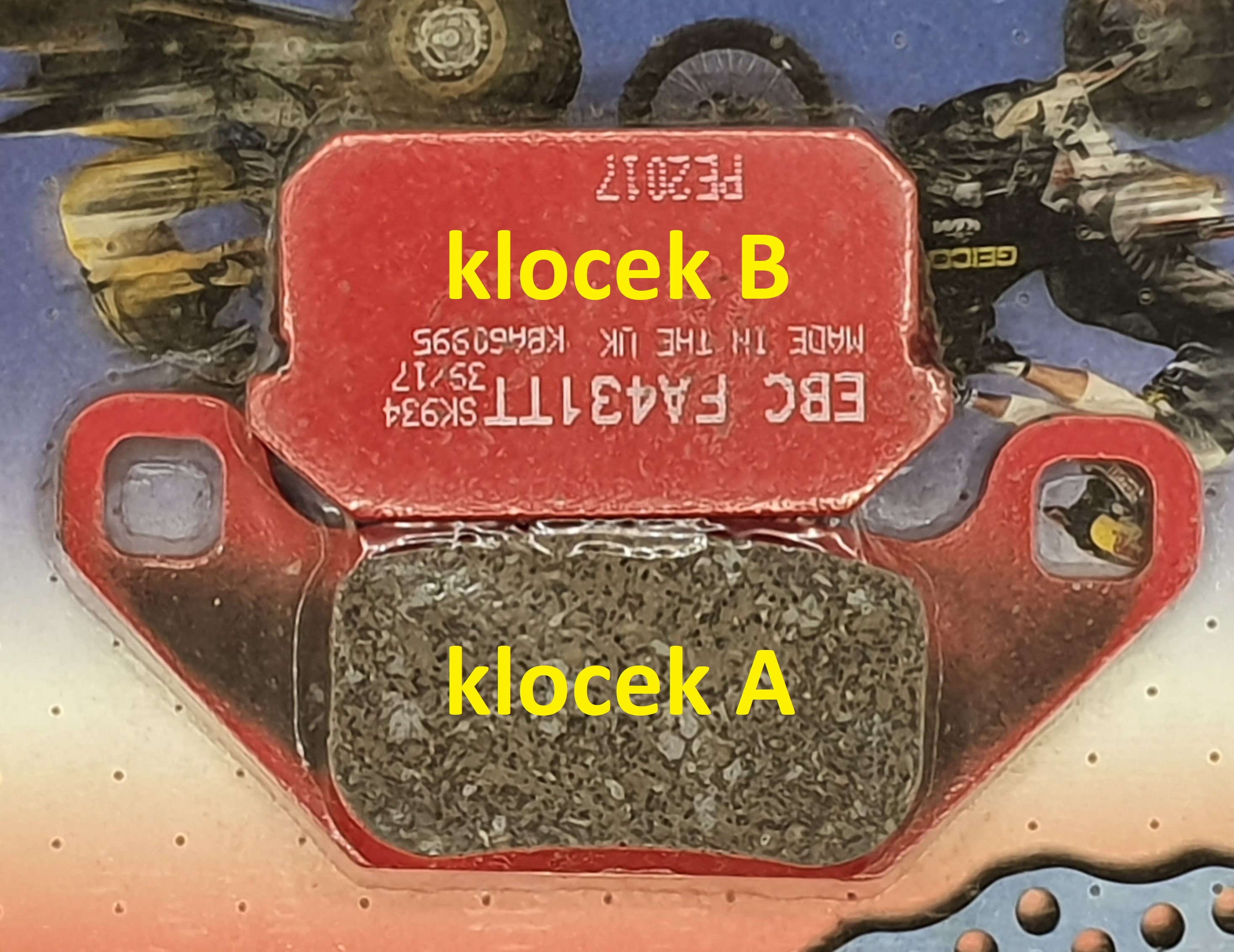 klocki hamulowe EBC quad Adly Cpi Pgo Quadzilla