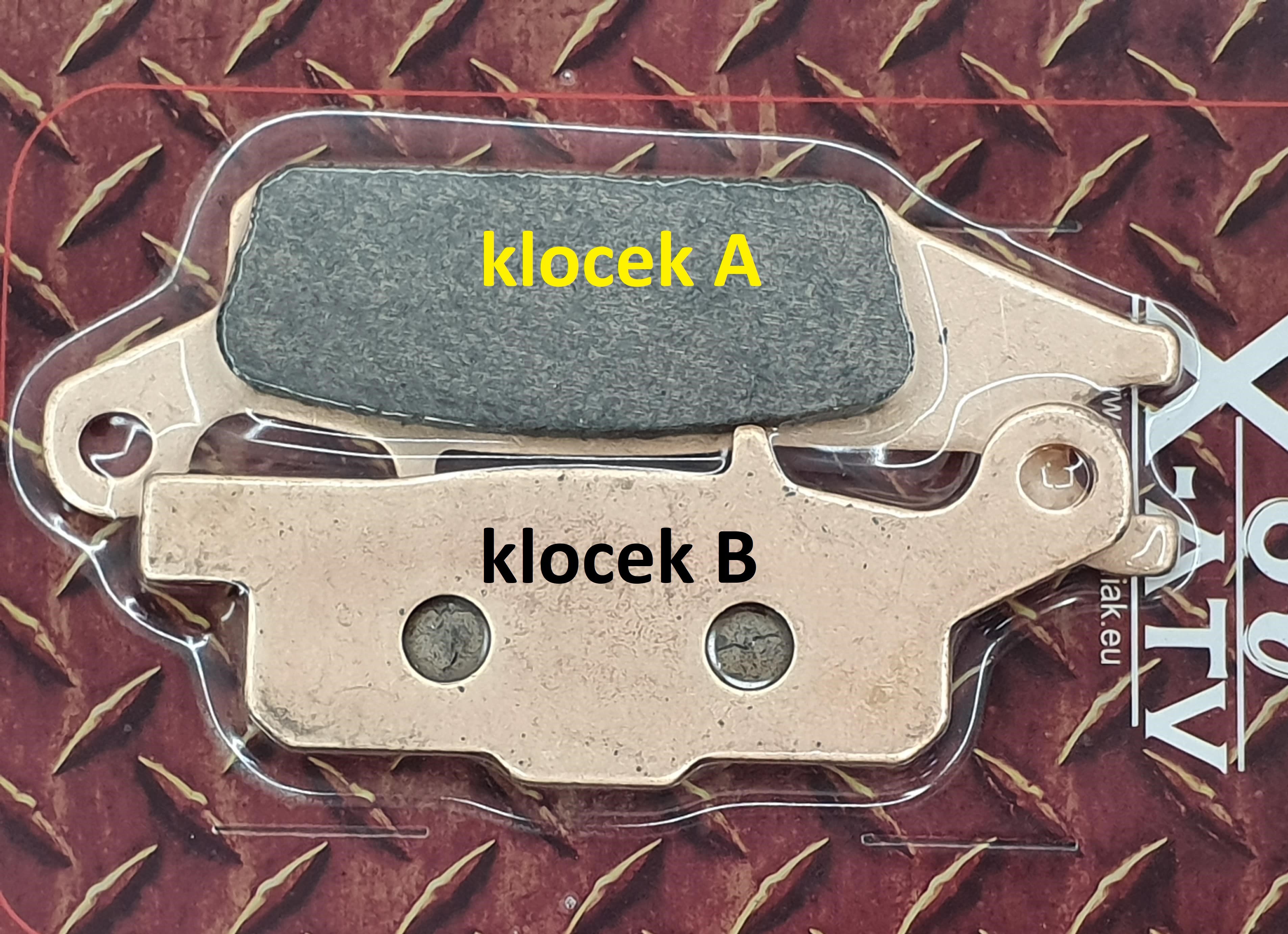 Klocki hamulcowe przód prawa strona Yamaha Grizzly 550 700