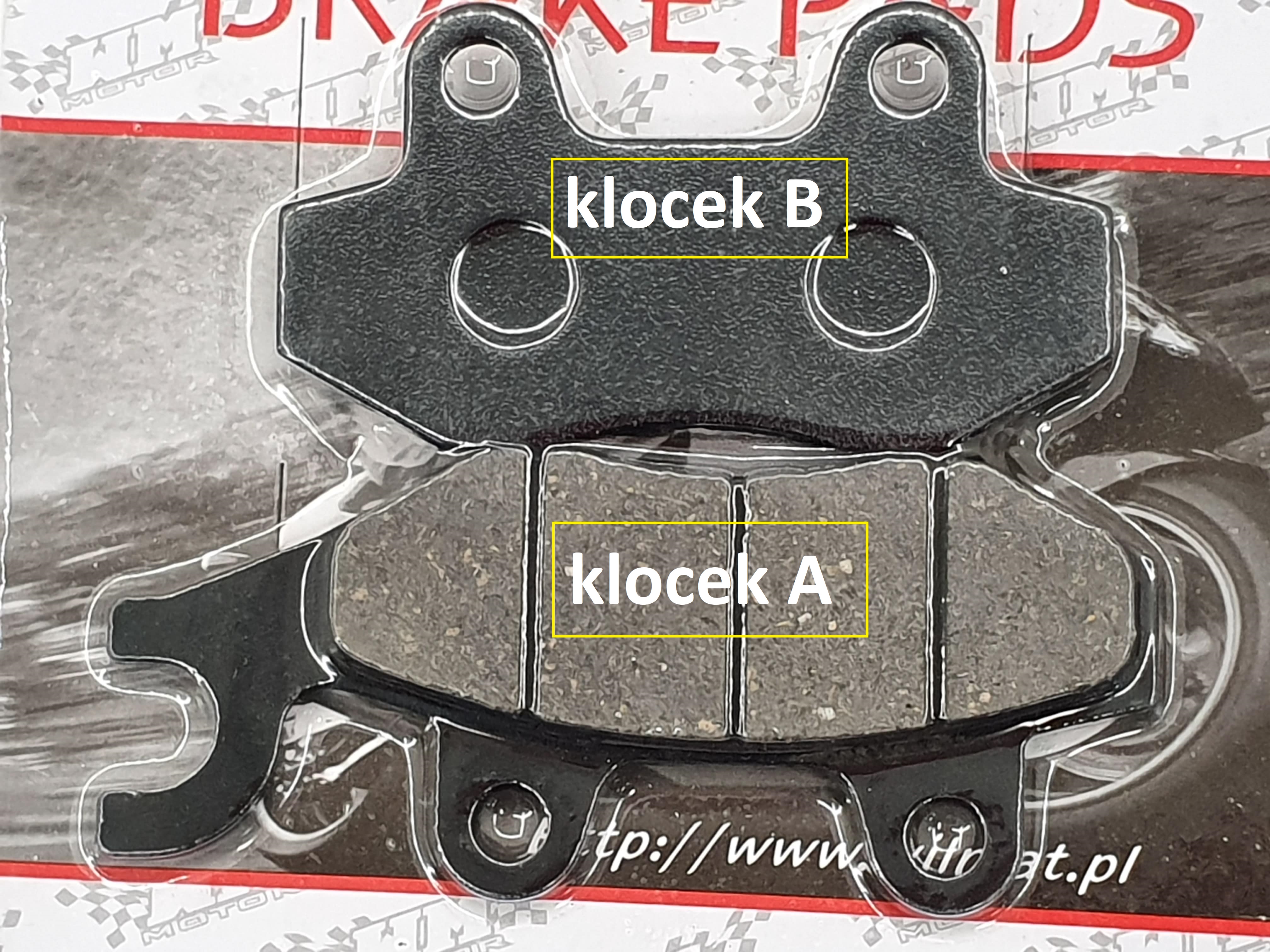 Klocki hamulcowe tył Wilga Vapor Longija Ogar 900