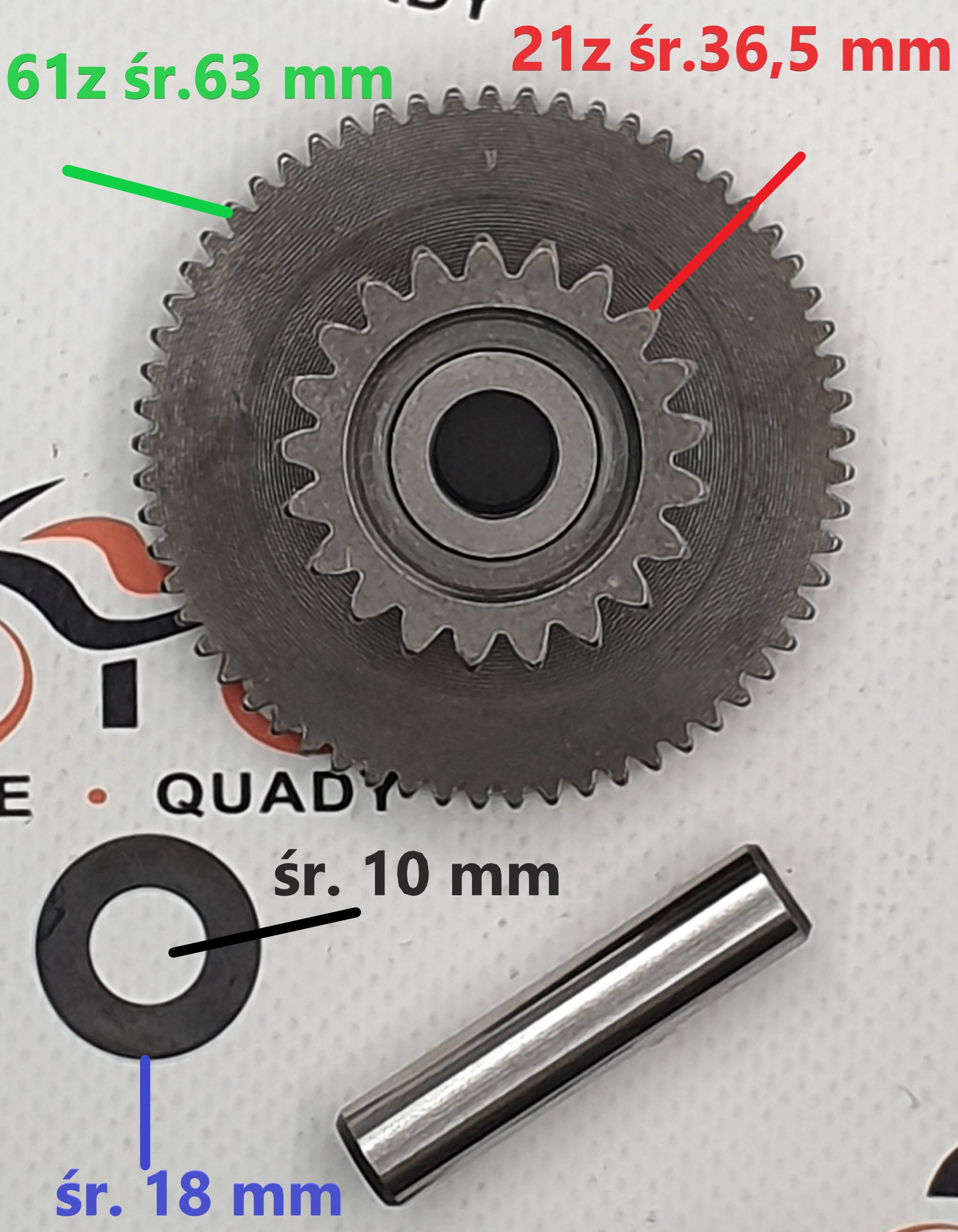 Zębatka tryb koło rozrusznika duże silnik 156 FMI,Junak, Romet, Barton, Benyco