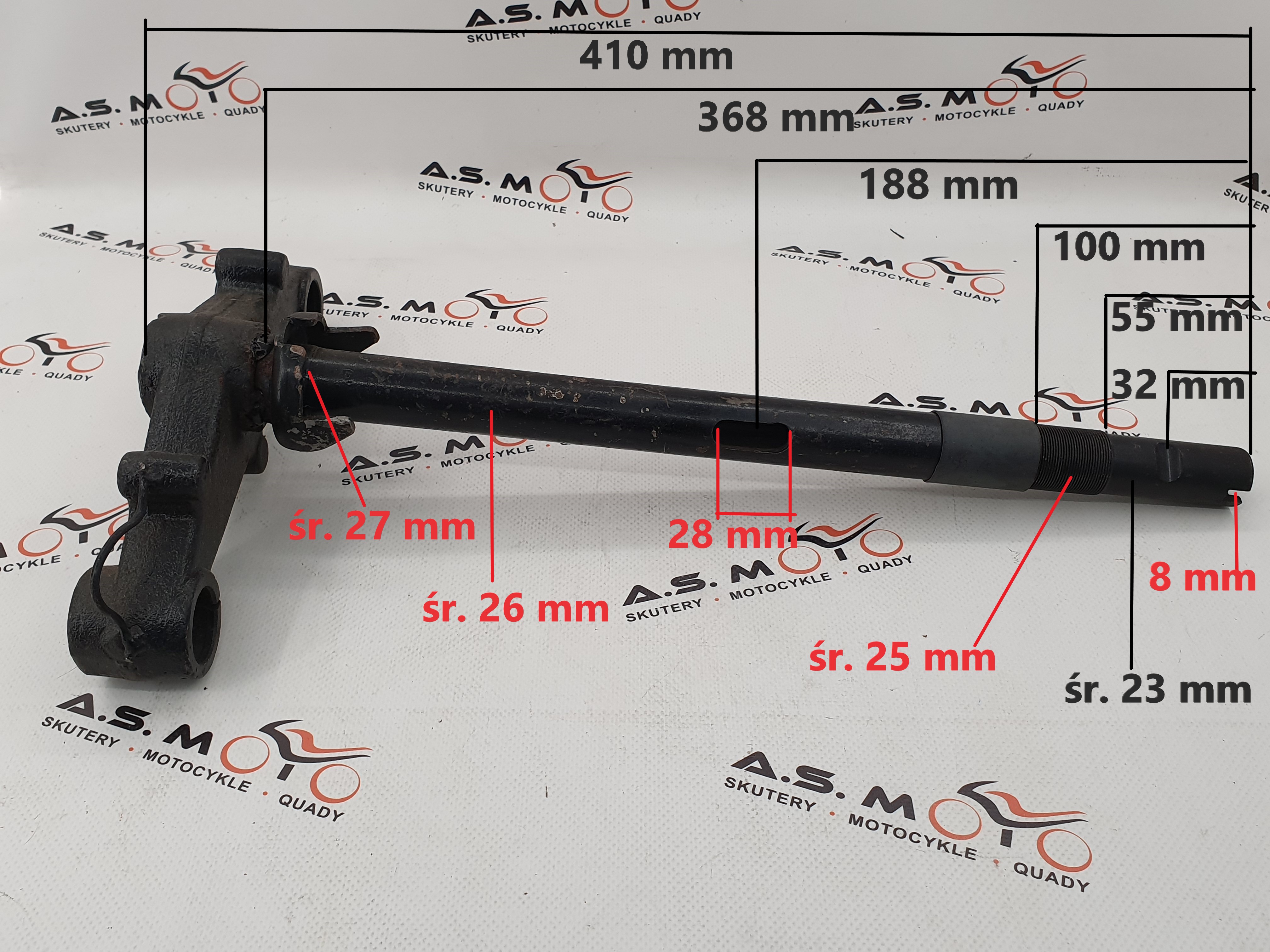 sztyca, kolumna, keeway hurricane 